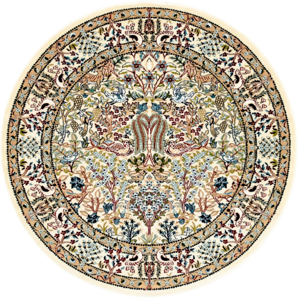 Astoria Grand Jackson Oriental Area Rug in Ivory & Reviews Wayfair